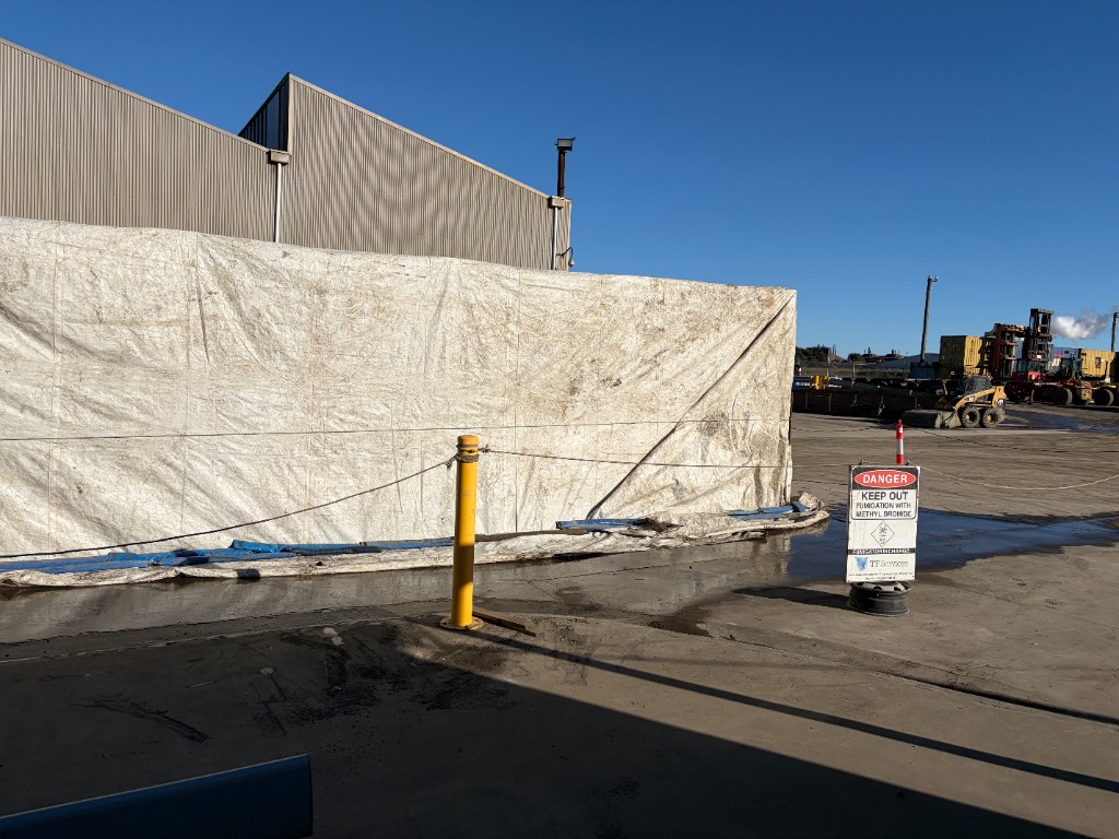 Fumigation team reviewing cargo compliance